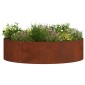 vidaXL Δακτύλιος γλάστρας Σκ rusty 80 x 80 x 20 cm