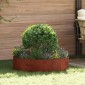vidaXL Δακτύλιος γλάστρας Σκ rusty 80 x 80 x 20 cm