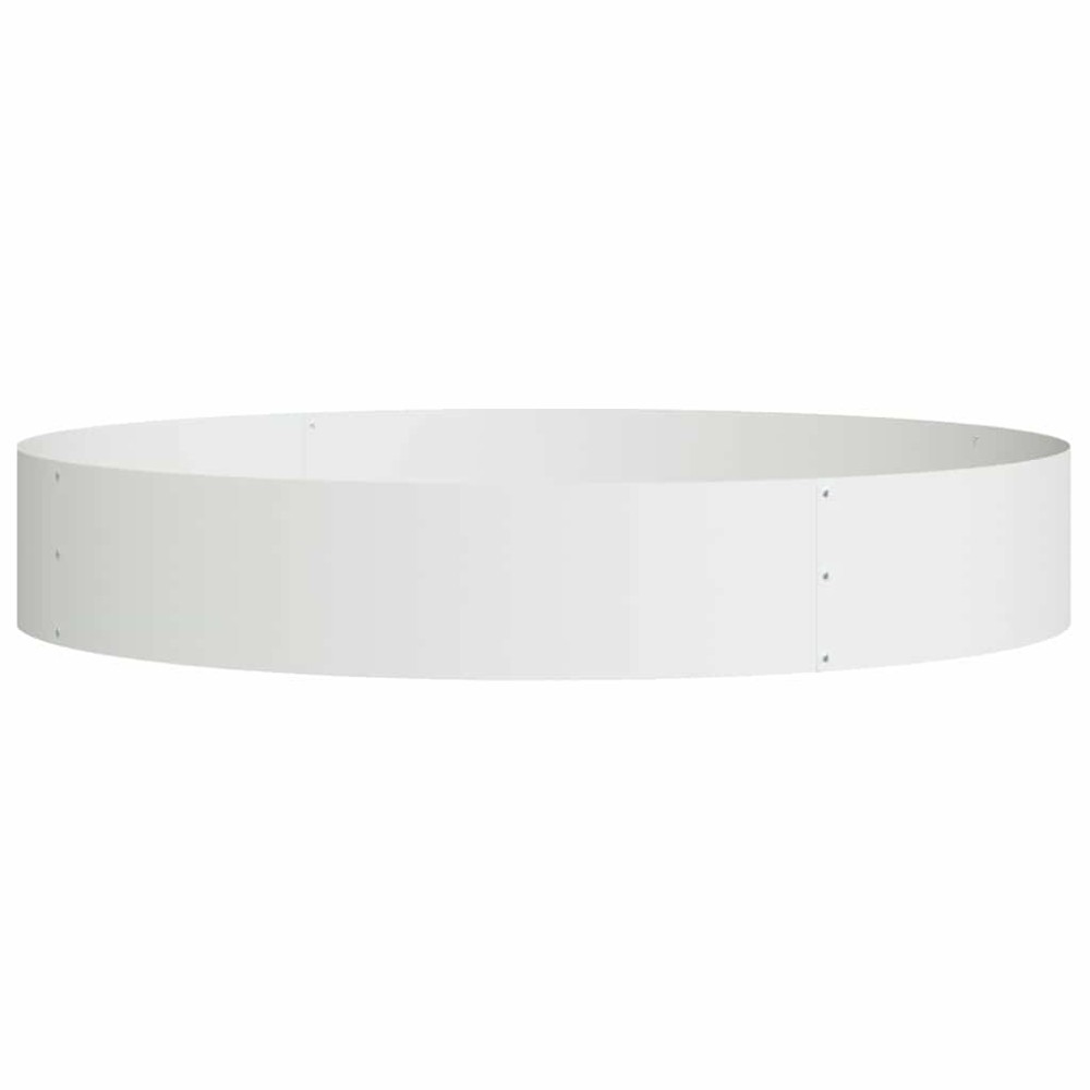 vidaXL Δακτύλιος γλάστρας Λευκό 120 x 120 x 20 εκ.