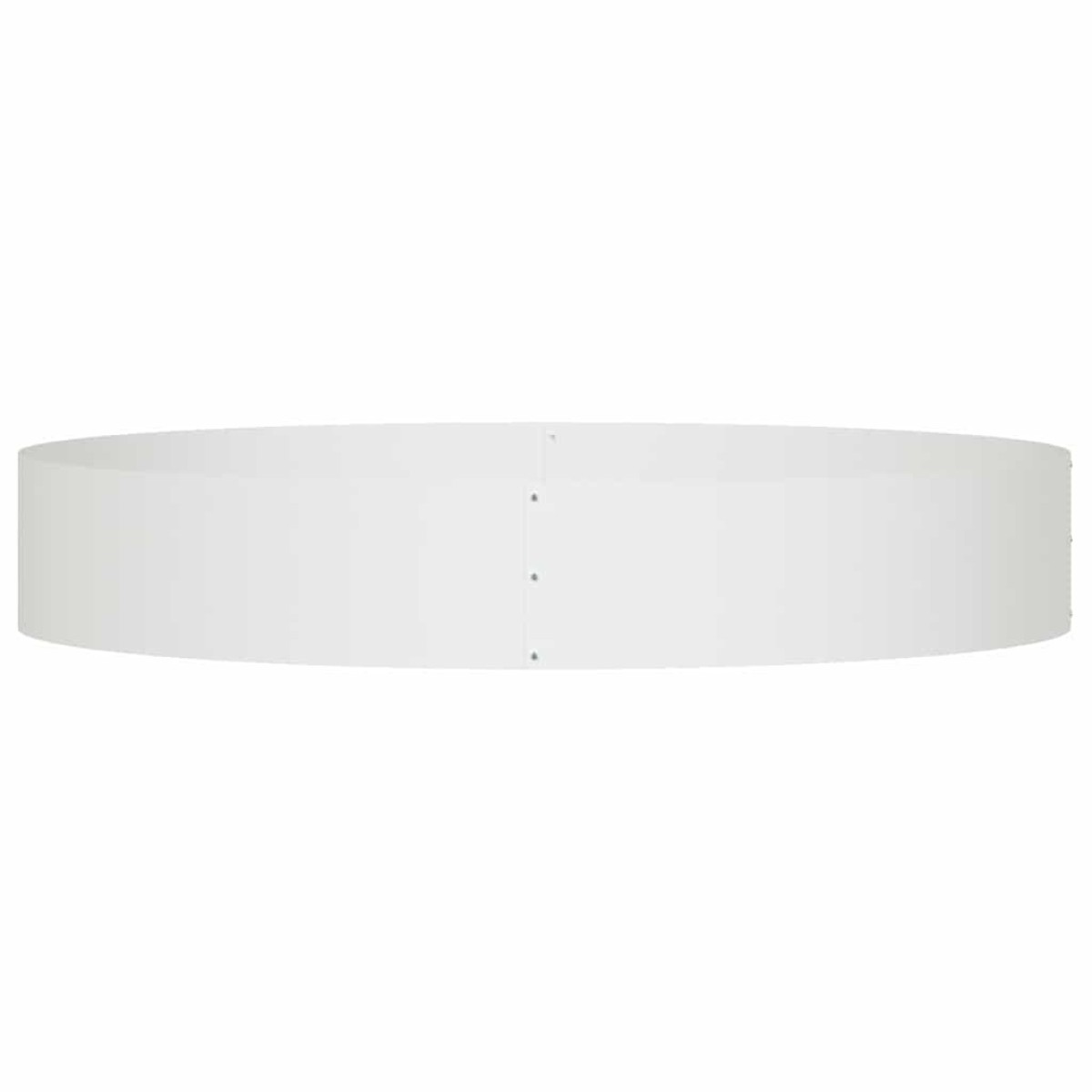 vidaXL Δακτύλιος γλάστρας Λευκό 120 x 120 x 20 εκ.