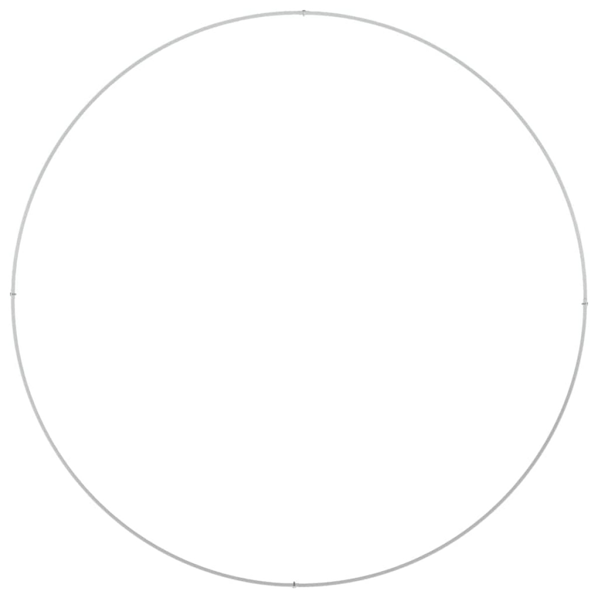 vidaXL Δακτύλιος γλάστρας Λευκό 120 x 120 x 20 εκ.