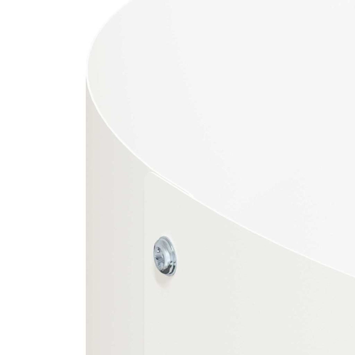 vidaXL Δακτύλιος γλάστρας Λευκό 120 x 120 x 20 εκ.