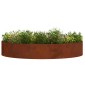 vidaXL Δακτύλιος γλάστρας Σκ rusty 120 x 120 x 20 εκ.