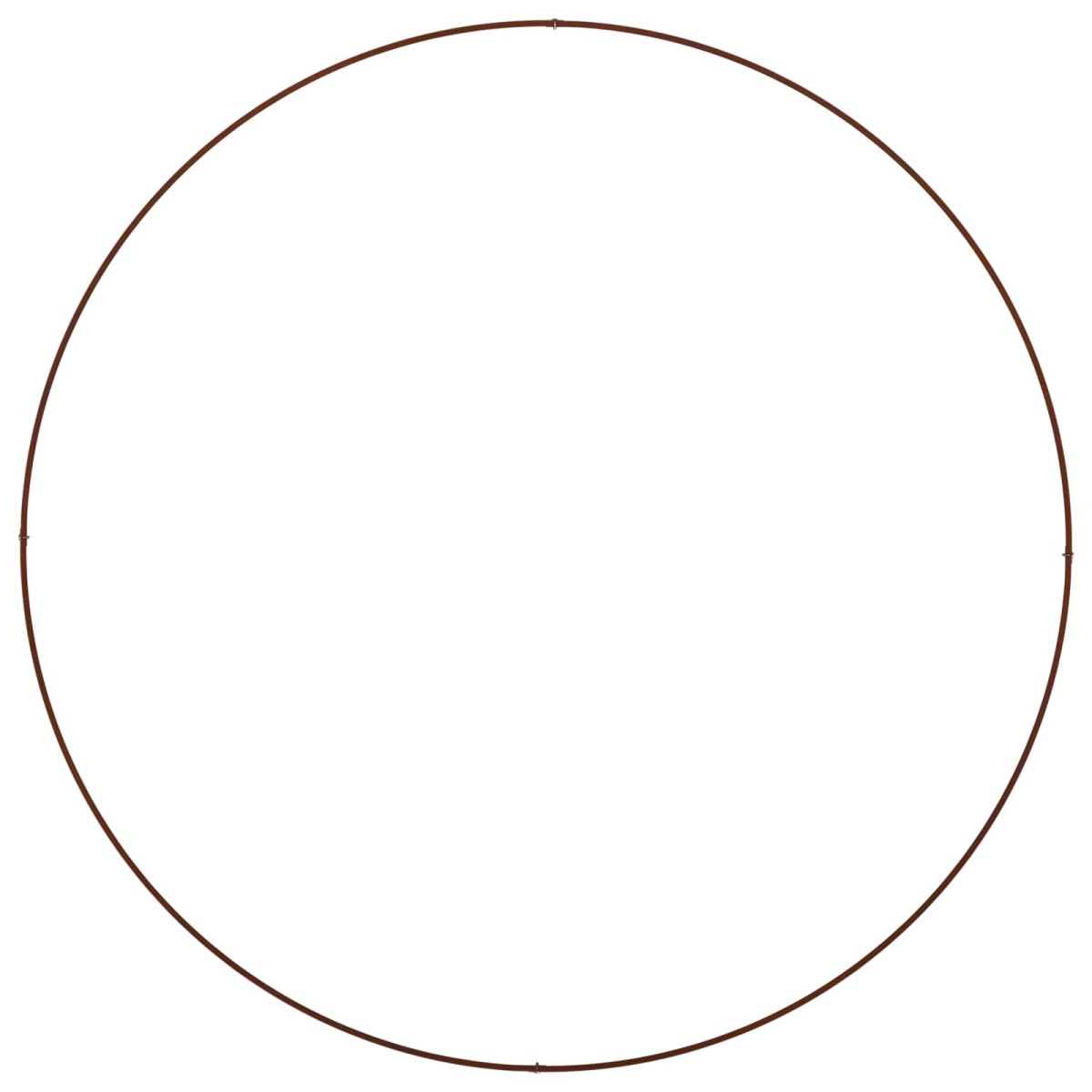 vidaXL Δακτύλιος γλάστρας Σκ rusty 120 x 120 x 20 εκ.