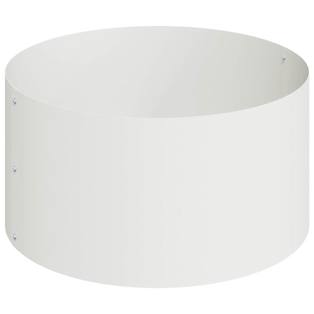 vidaXL Γλάστρα Κήπου Λευκό 120 x 120 x 20 εκ. Ψυχρής έλασης χάλυβας