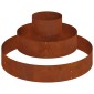 vidaXL Γλάστρα Κήπου Σκ rusty 120 x 120 x 20 εκ.