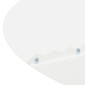 vidaXL κατάλληλο για δαχτυλίδι επίπεδου δέντρου Λευκό Ø90/120 εκ.