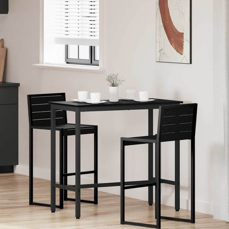 vidaXL τραπέζι Μαύρη Οξυά 100 x 50 x 90,5 εκ