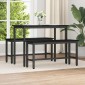 vidaXL Καθιστικό Σαλονιού Μαύρη Οξυά 100 x 32,5 x 48,5 εκ.