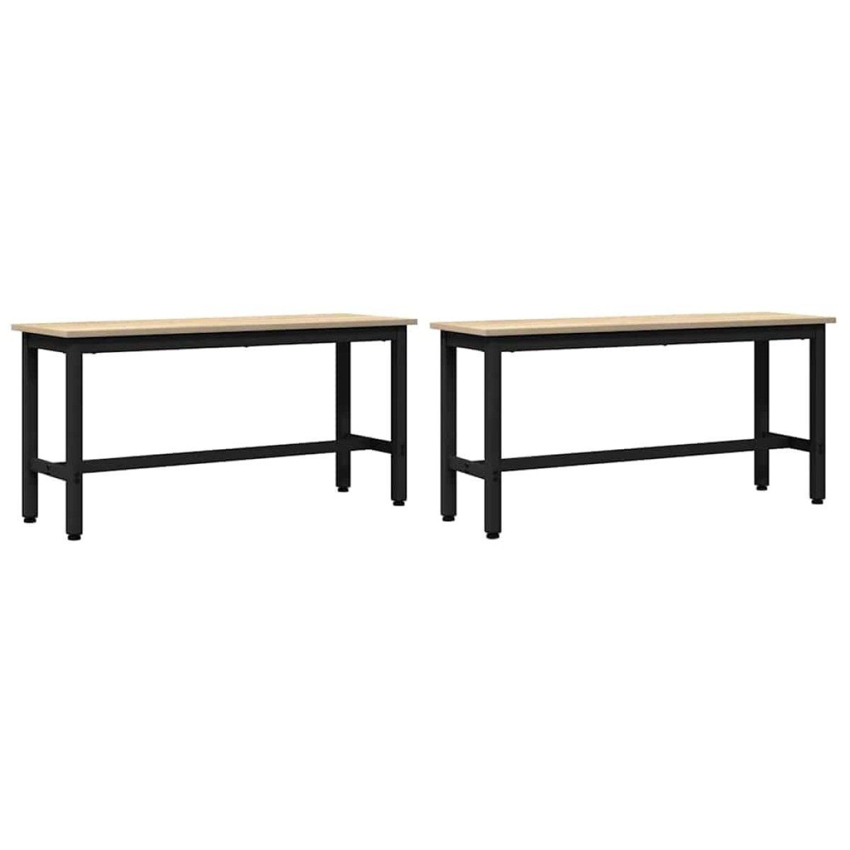 vidaXL Καθιστικό Σαλονιού 100 x 32,5 x 48,5 εκ. 2 τμχ.