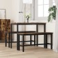vidaXL Καθιστικό Σαλονιού Καπνιστό Δρύς 100 x 32,5 x 48,5 εκ.