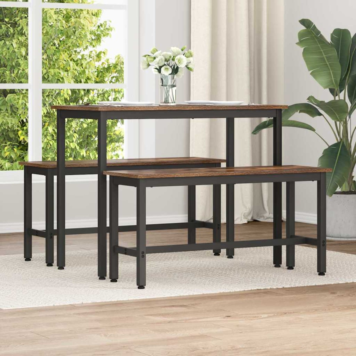 vidaXL Καθιστικό Σαλονιού 100 x 32,5 x 48,5 εκ. 2 τμχ.