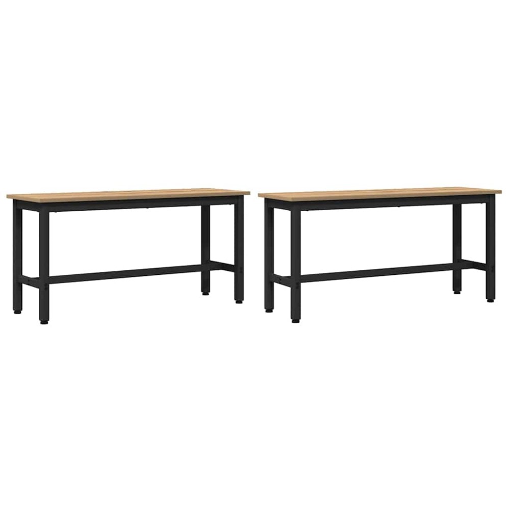 vidaXL Καθιστικό Σαλονιού 100 x 32,5 x 48,5 εκ. 2 τμχ.