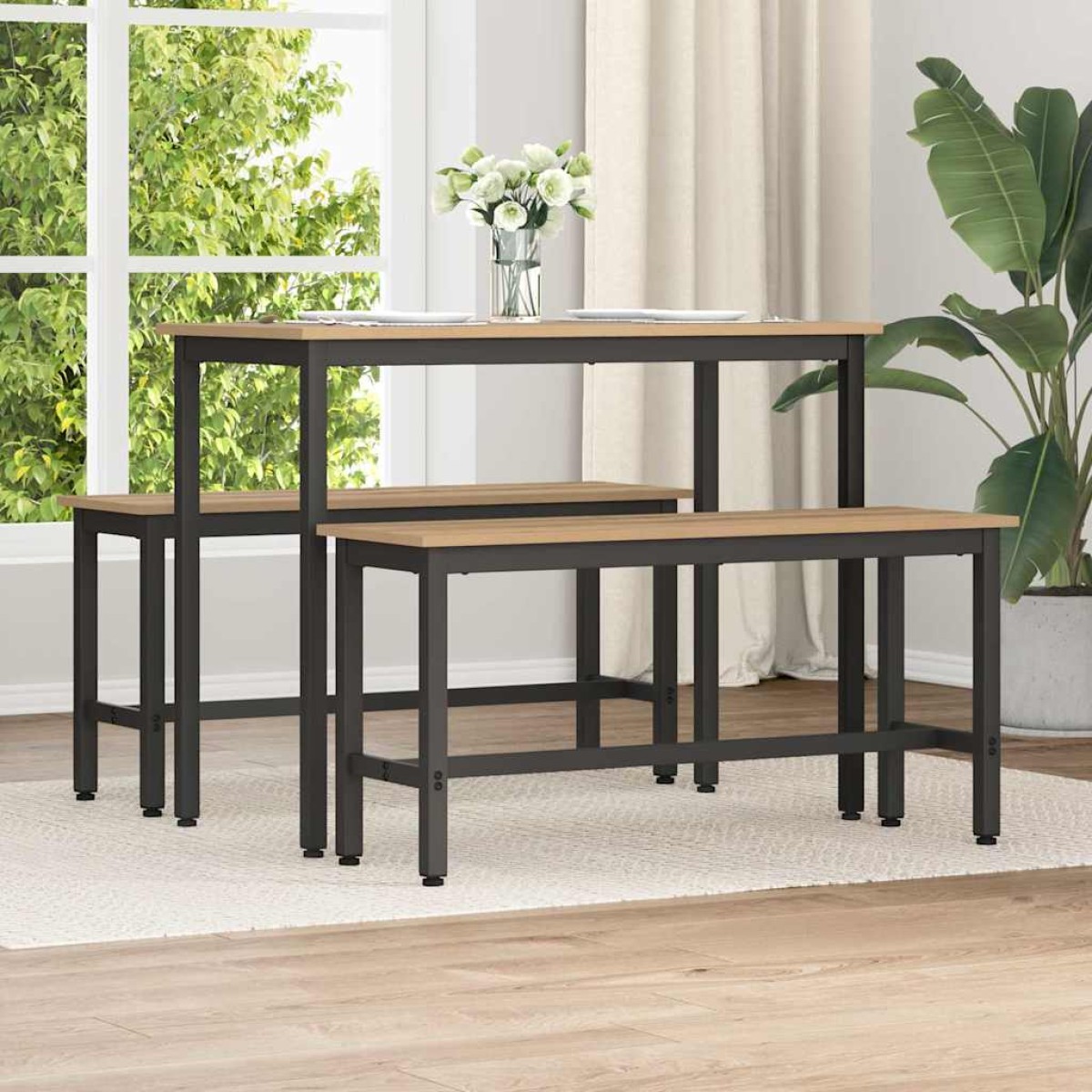 vidaXL Καθιστικό Σαλονιού 100 x 32,5 x 48,5 εκ. 2 τμχ.
