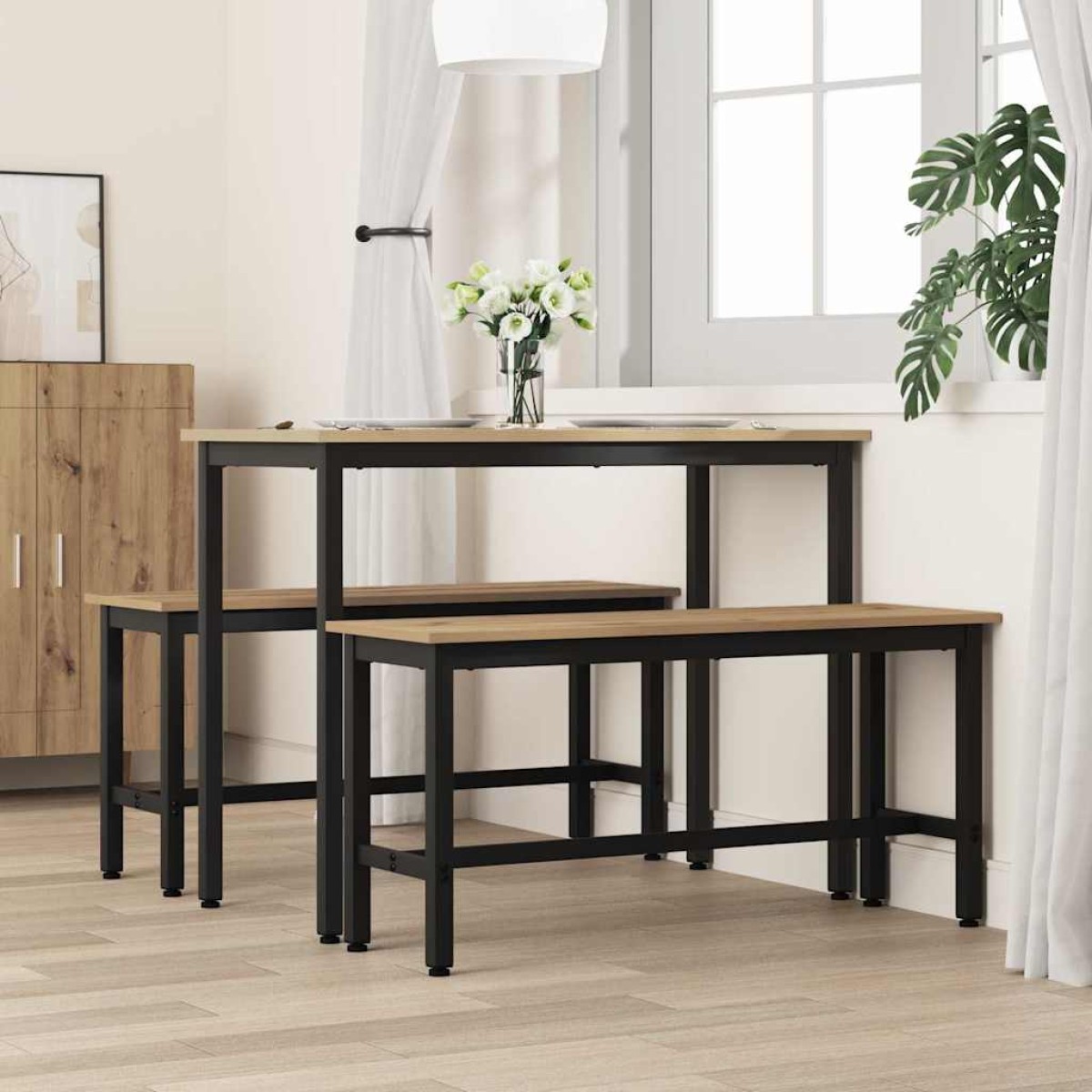 vidaXL Καθιστικό Σαλονιού 100 x 32,5 x 48,5 εκ. 2 τμχ.