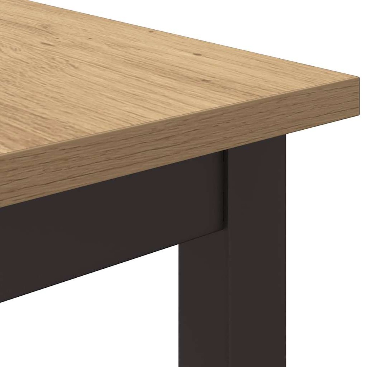 vidaXL τραπέζι Artisan Oak Μηχανισμένο ξύλο και ατσάλι