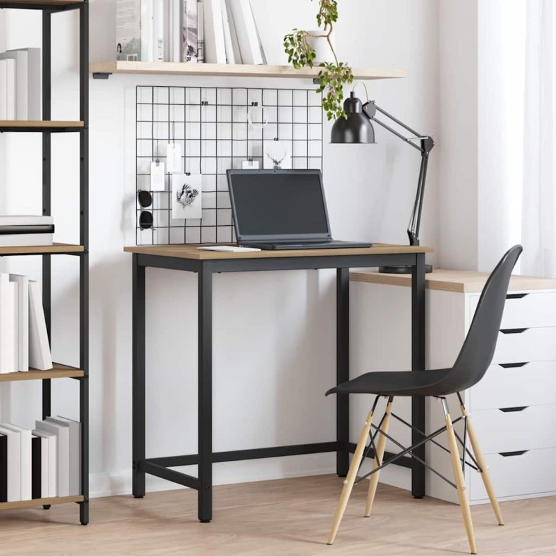 vidaXL τραπέζι Artisan Oak Μηχανισμένο ξύλο και ατσάλι