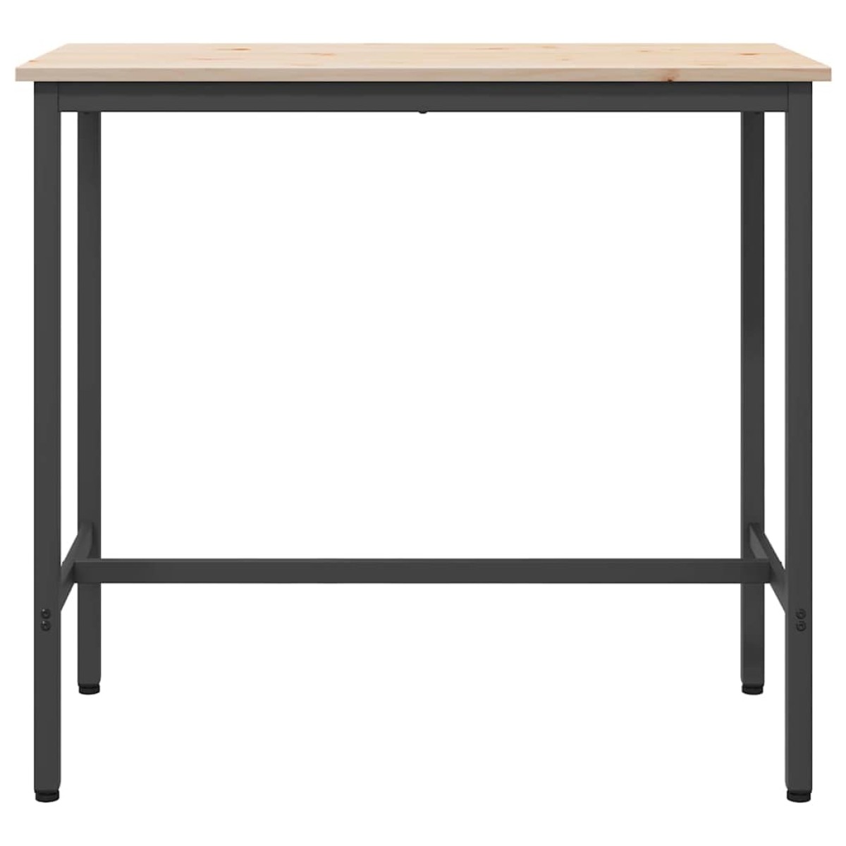 vidaXL τραπέζι Φυσικό 100 x 50 x 91 cm Μηχανισμένο ξύλο και ατσάλι