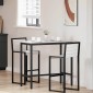 vidaXL τραπέζι Λευκό 100 x 50 x 91 cm Μηχανισμένο ξύλο και ατσάλι