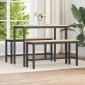 vidaXL Καθίσματα Τραπεζιού 100 x 32,5 x 49 εκ 2 τμχ.