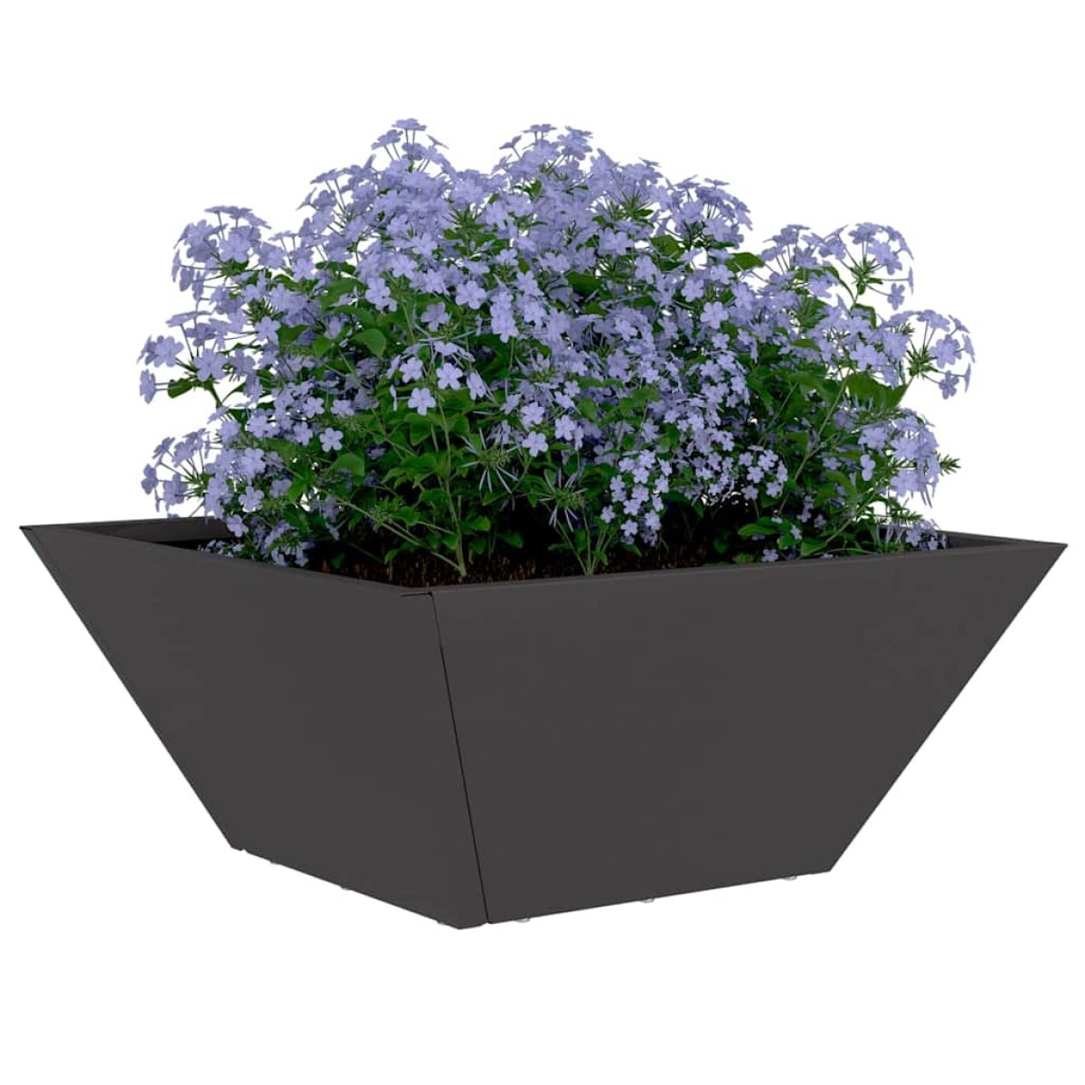 vidaXL Γλάστρα Κήπου 5 τμχ. Μαύρο 35 x 35 x 15 εκ.