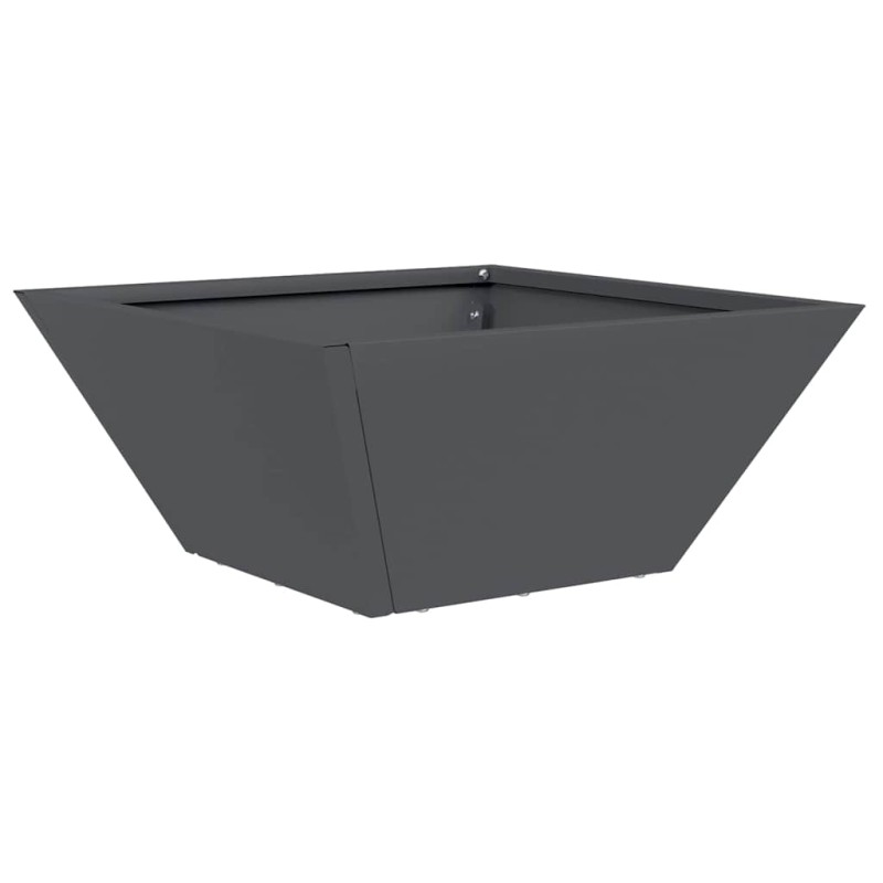 vidaXL Γλάστρα Κήπου Ανθρακί 35 x 35 x 15 εκ. Ψυχρής έλασης χάλυβας
