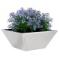 vidaXL Γλάστρα Κήπου 5 τμχ. Ασημί 35 x 35 x 15 εκ. Ανοξείδωτο ατσάλι