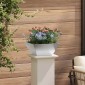 vidaXL Γλάστρα Κήπου 5 τμχ. Ασημί 35 x 35 x 15 εκ. Ανοξείδωτο ατσάλι