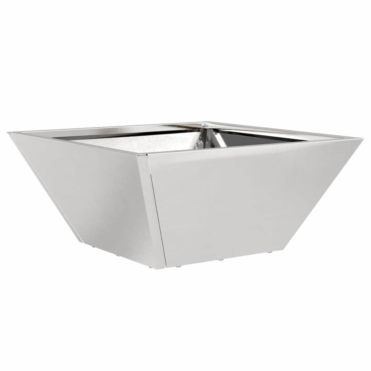 vidaXL Γλάστρα Κήπου 5 τμχ. Ασημί 35 x 35 x 15 εκ. Ανοξείδωτο ατσάλι