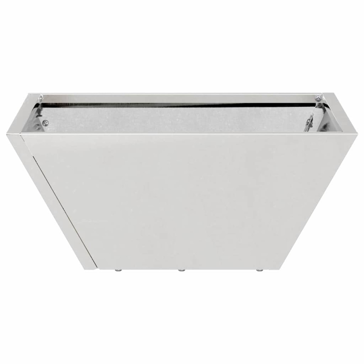 vidaXL Γλάστρα Κήπου 5 τμχ. Ασημί 35 x 35 x 15 εκ. Ανοξείδωτο ατσάλι
