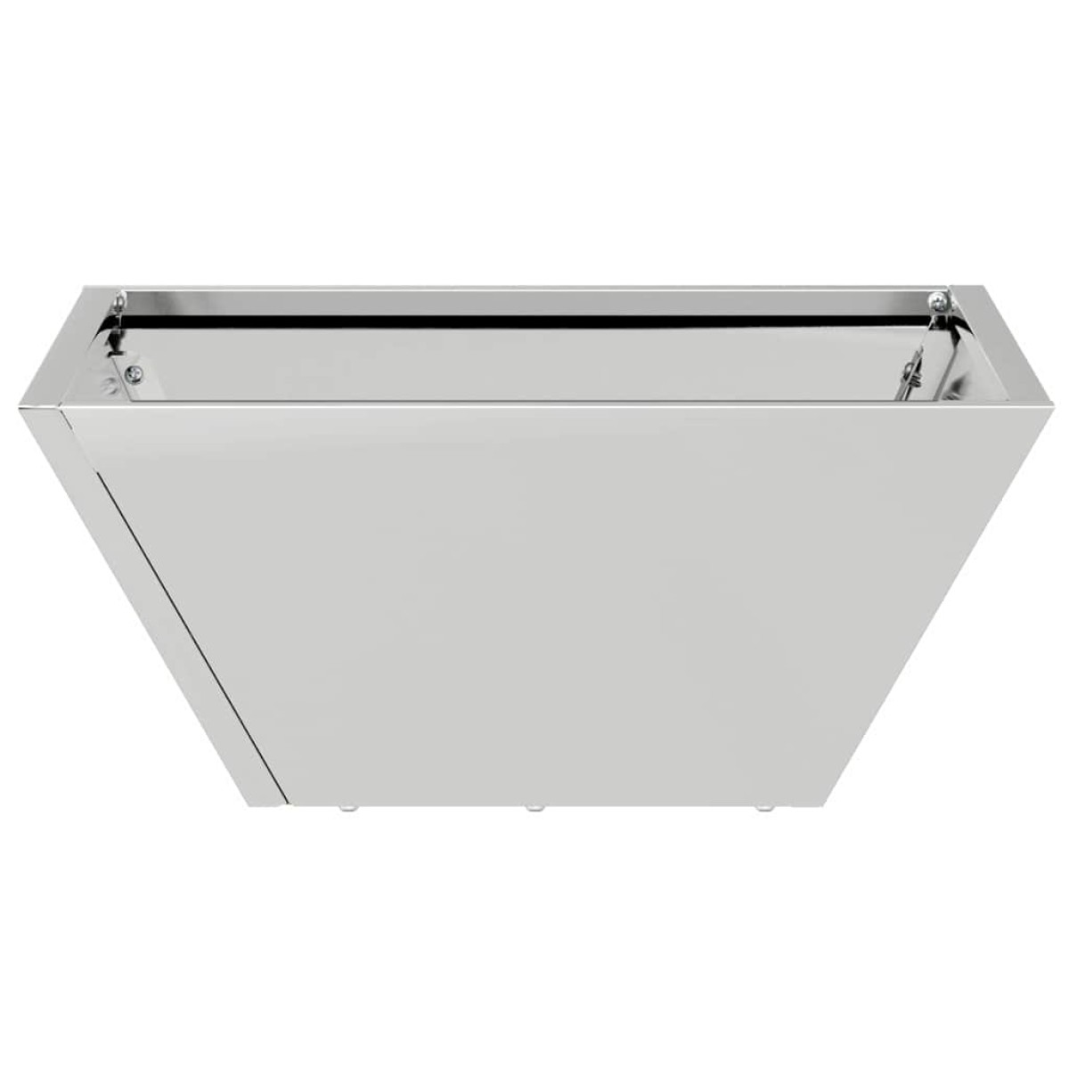 vidaXL Γλάστρα Κήπου Ασημί 35 x 35 x 15 εκ. Επικαλυμμένος Χάλυβας