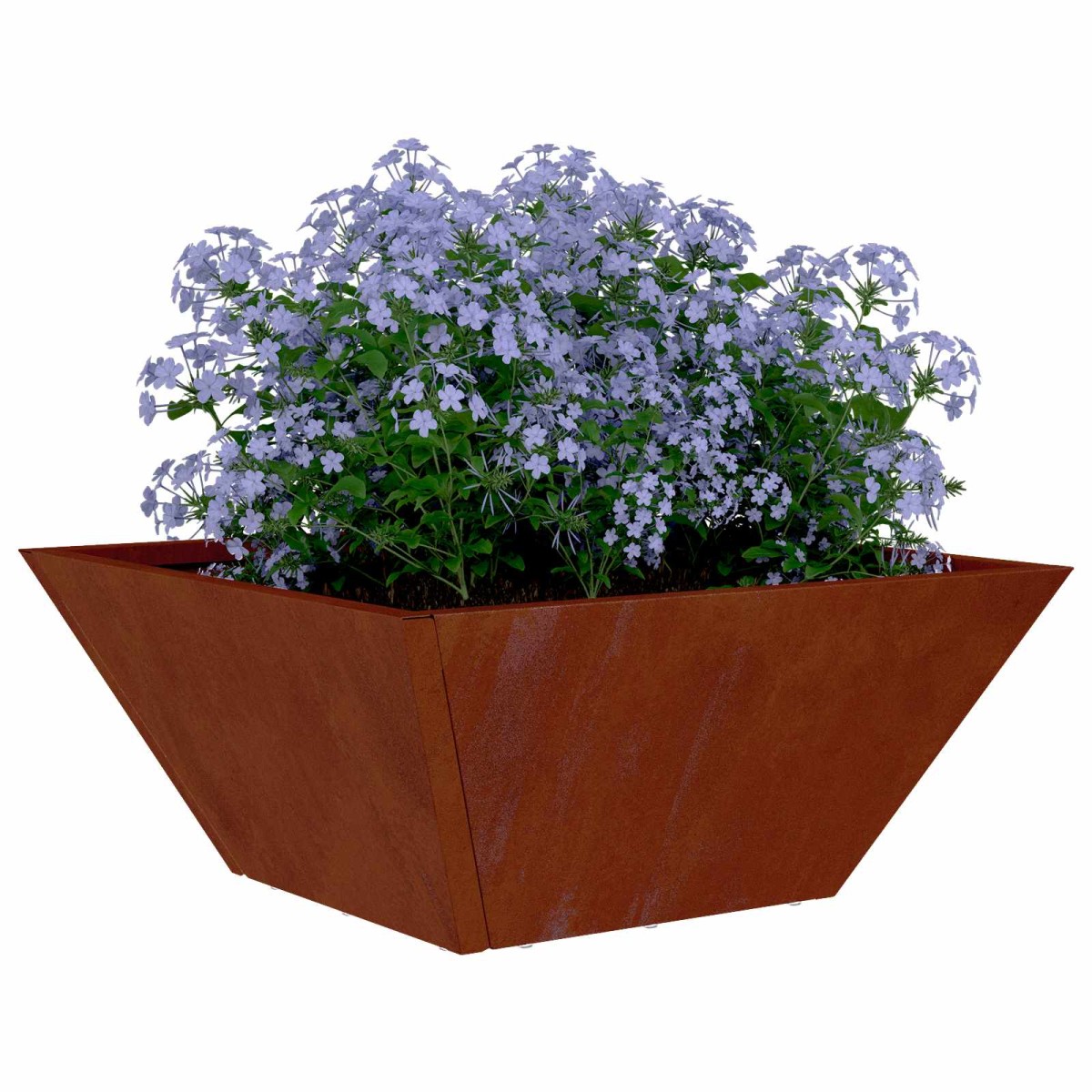 vidaXL Γλάστρα Κήπου Σκ rusty 35 x 35 x 15 εκ.