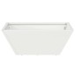 vidaXL Γλάστρα Κήπου Λευκό 40 x 40 x 15 cm Ψυχρής έλασης χάλυβας