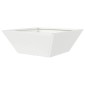 vidaXL Γλάστρα Κήπου Λευκό 40 x 40 x 15 cm Ψυχρής έλασης χάλυβας