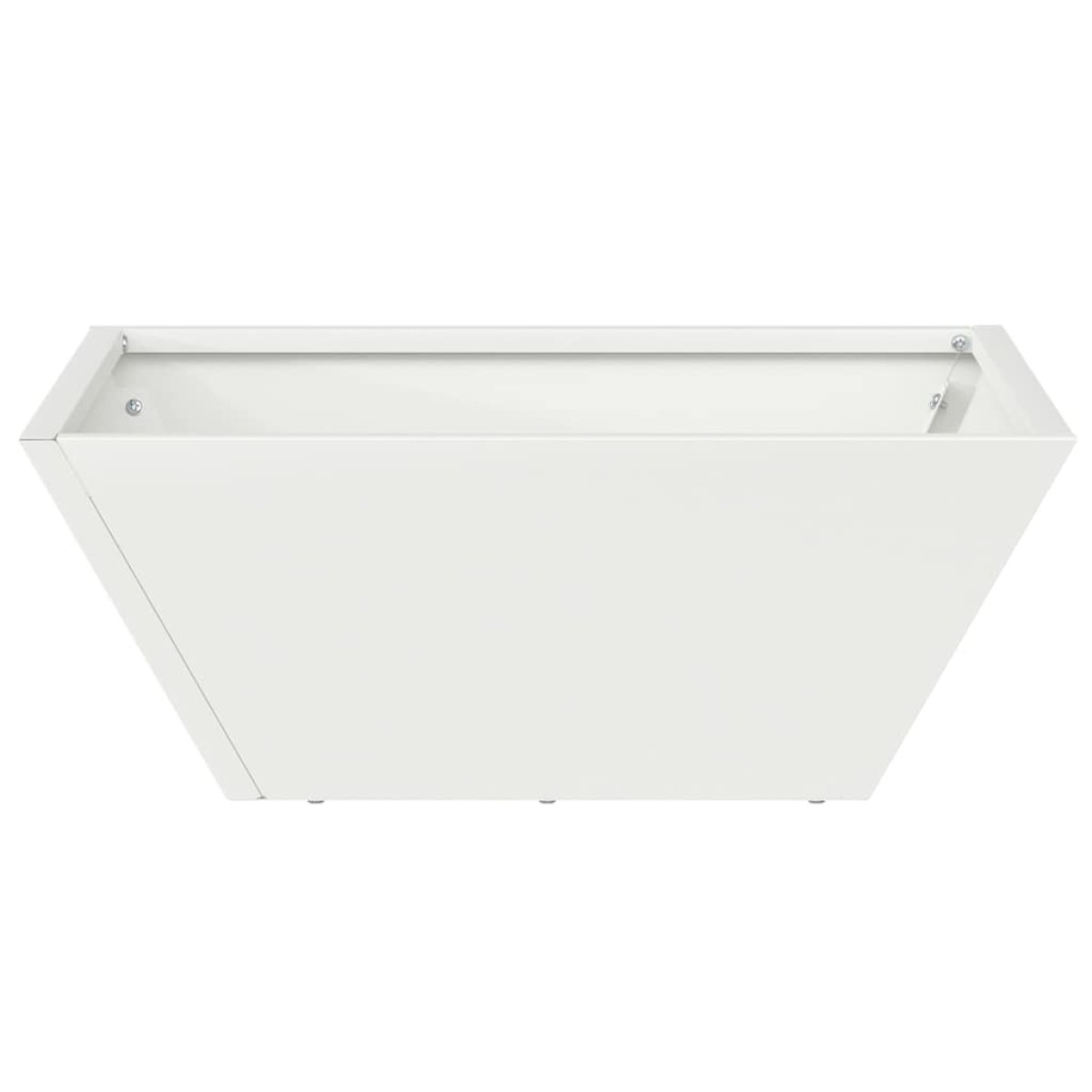vidaXL Γλάστρα Κήπου 5 τμχ. Λευκό 40 x 40 x 15 cm