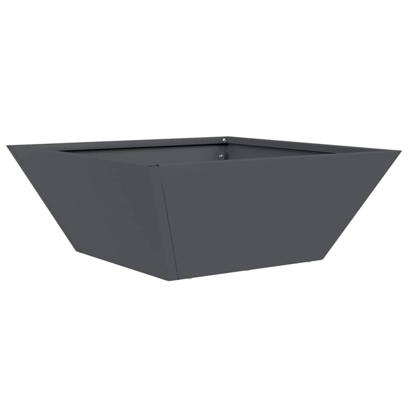 vidaXL Γλάστρα Κήπου Ανθρακί 40 x 40 x 15 cm Ψυχρής έλασης χάλυβας