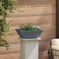 vidaXL Γλάστρα Κήπου Ανθρακί 40 x 40 x 15 cm Ψυχρής έλασης χάλυβας