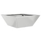 vidaXL Γλάστρα Κήπου Ασημί 40 x 40 x 15 cm Επικαλυμμένος Χάλυβας