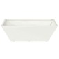 vidaXL Γλάστρα Κήπου Λευκό 50 x 50 x 15 cm Ψυχρής έλασης χάλυβας