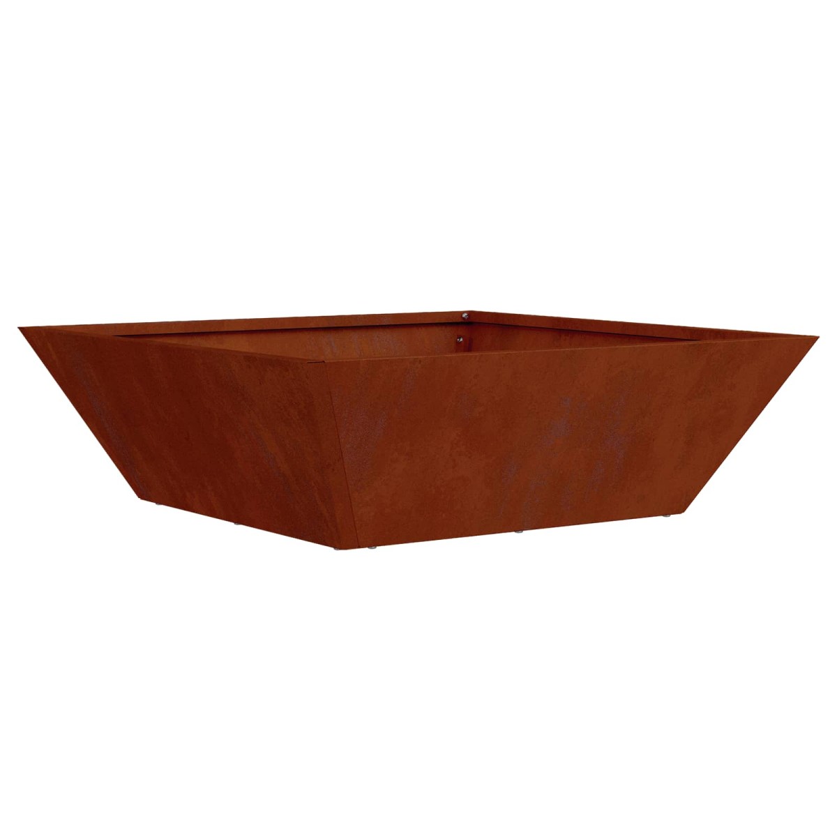 vidaXL Γλάστρα Κήπου Σκ rusty 50 x 50 x 15 cm