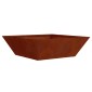vidaXL Γλάστρα Κήπου Σκ rusty 50 x 50 x 15 cm