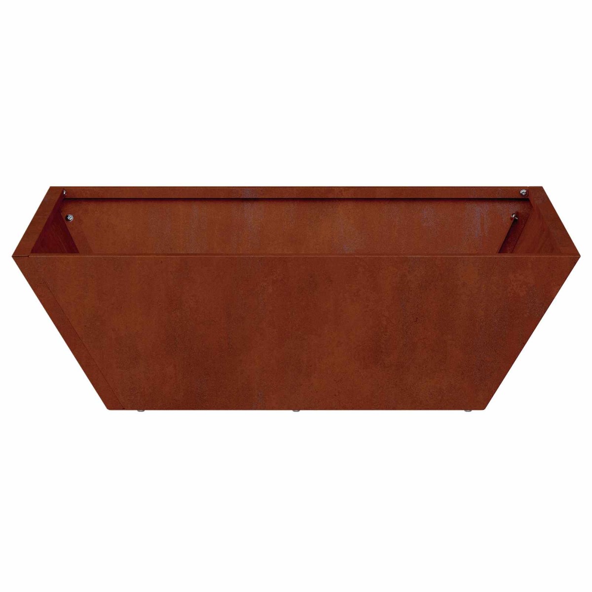 vidaXL Γλάστρα Κήπου Σκ rusty 50 x 50 x 15 cm