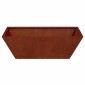 vidaXL Γλάστρα Κήπου Σκ rusty 50 x 50 x 15 cm