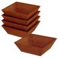 vidaXL Γλάστρα Κήπου 5 τμχ. Σκ rusty 50 x 50 x 15 cm