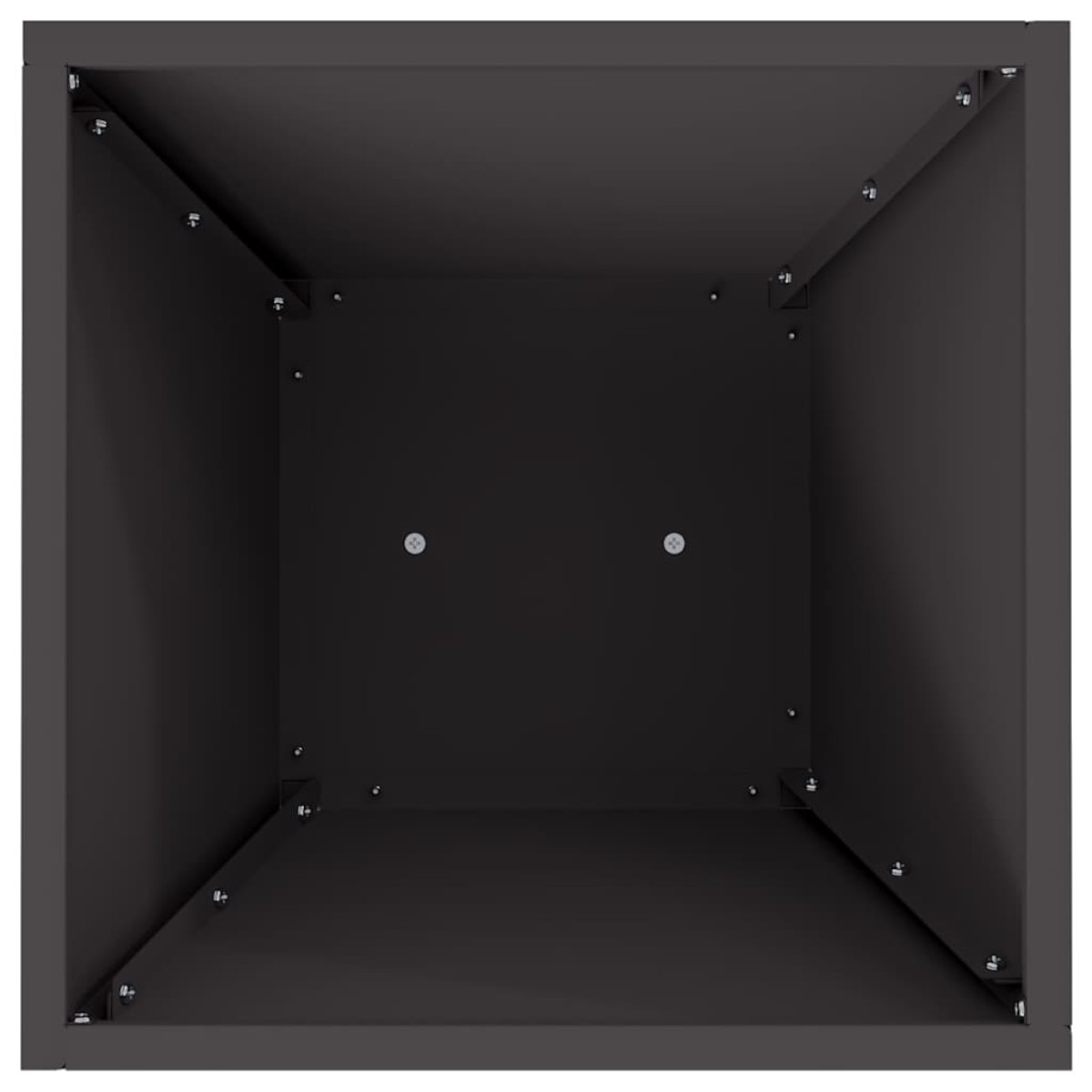 vidaXL Γλάστρα Πυλώνας Μαύρο 35 x 35 x 73 εκ.