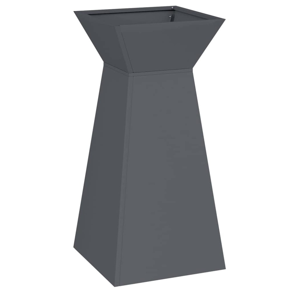 vidaXL Γλάστρα Πυλώνας Ανθρακί 35 x 35 x 73 εκ.