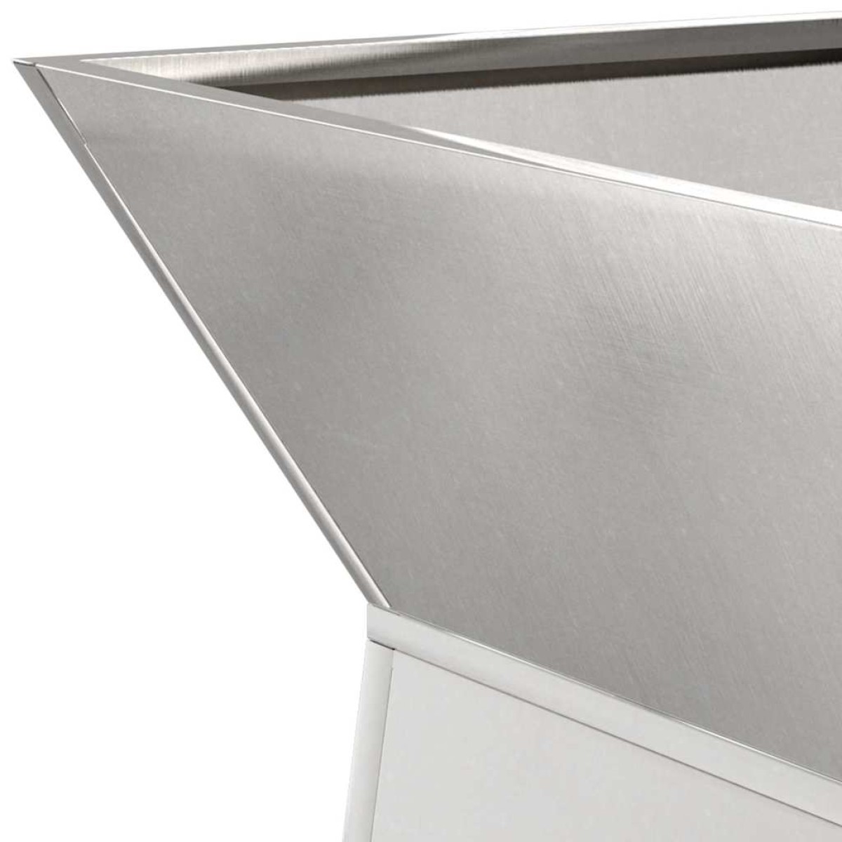 vidaXL Γλάστρα Πυλώνας Ασημί 35 x 35 x 73 εκ. Ανοξείδωτο ατσάλι