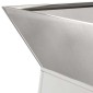 vidaXL Γλάστρα Πυλώνας Ασημί 35 x 35 x 73 εκ. Ανοξείδωτο ατσάλι