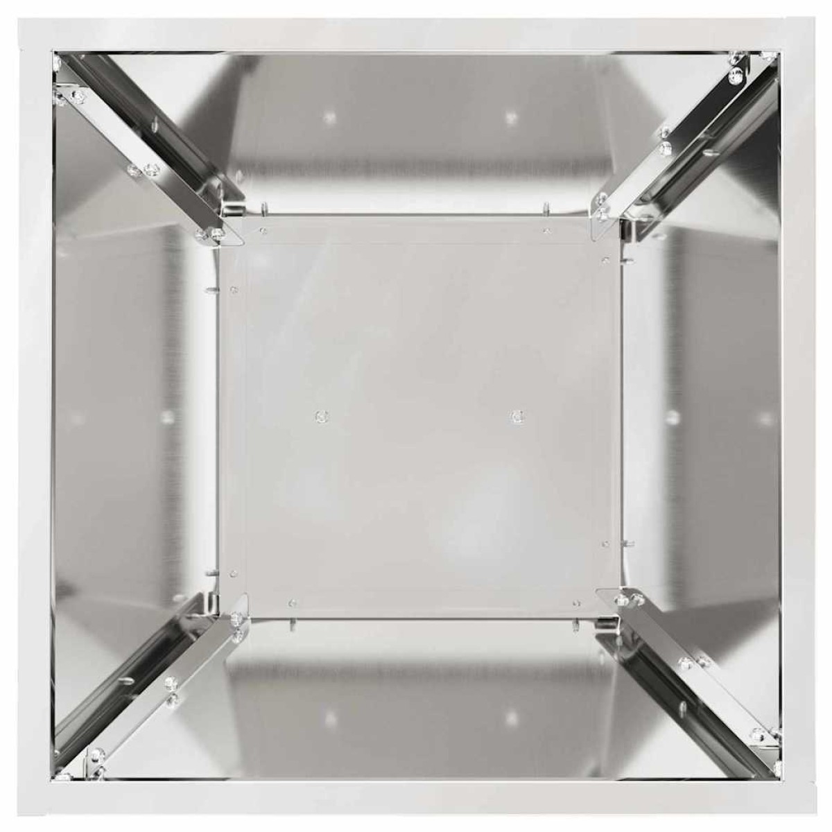 vidaXL Γλάστρα Πυλώνας 2 τμχ. Ασημί 35 x 35 x 73 εκ.
