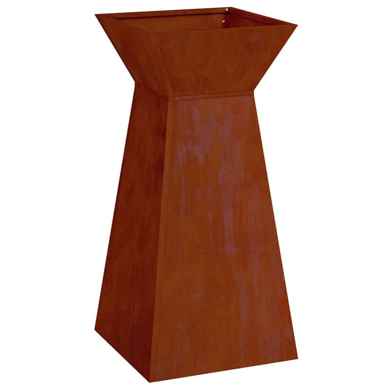 vidaXL Γλάστρα Πυλώνας Σκ rusty 35 x 35 x 73 εκ.
